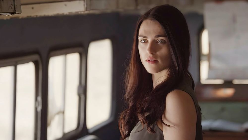 Katie McGrath as Jodi Rutherford in Leading Lady. 