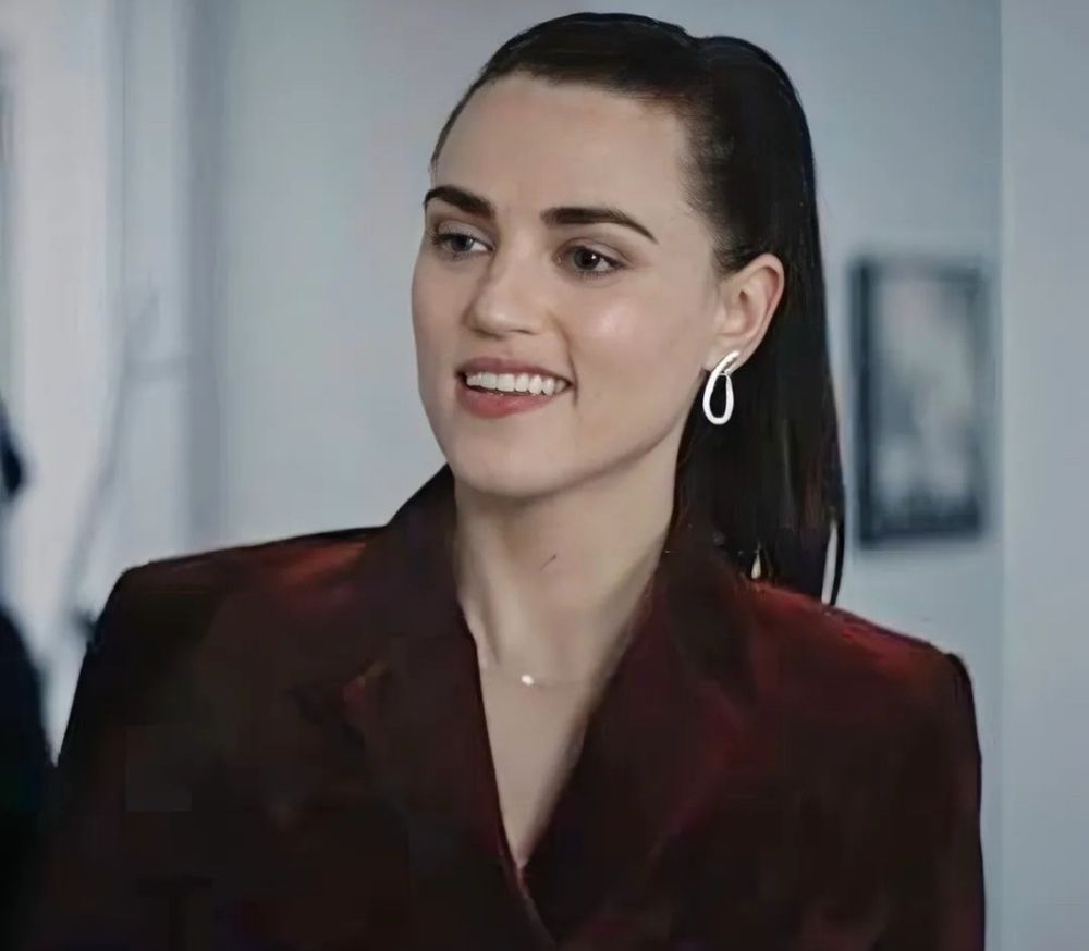 Katie McGrath as Saskia De Merindol in Secret Bridesmaids’ Business. 