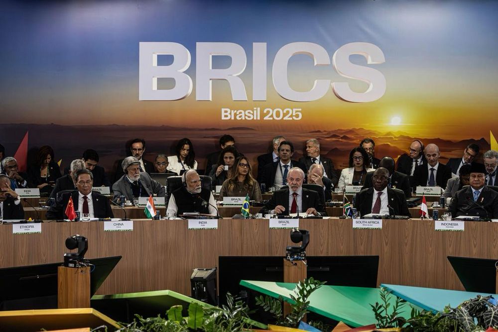 China says Brics not seeking ‘confrontation’ after Trump tariff threat