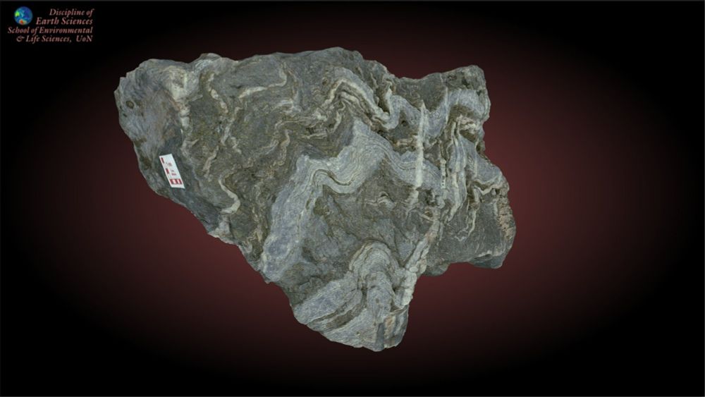 This complexly deformed metasediment is from the Tia Complex, in the New England Orogen of NSW, Australia.  The Tia Complex is a metamorphic complex and represents a deeper section of the New England ...