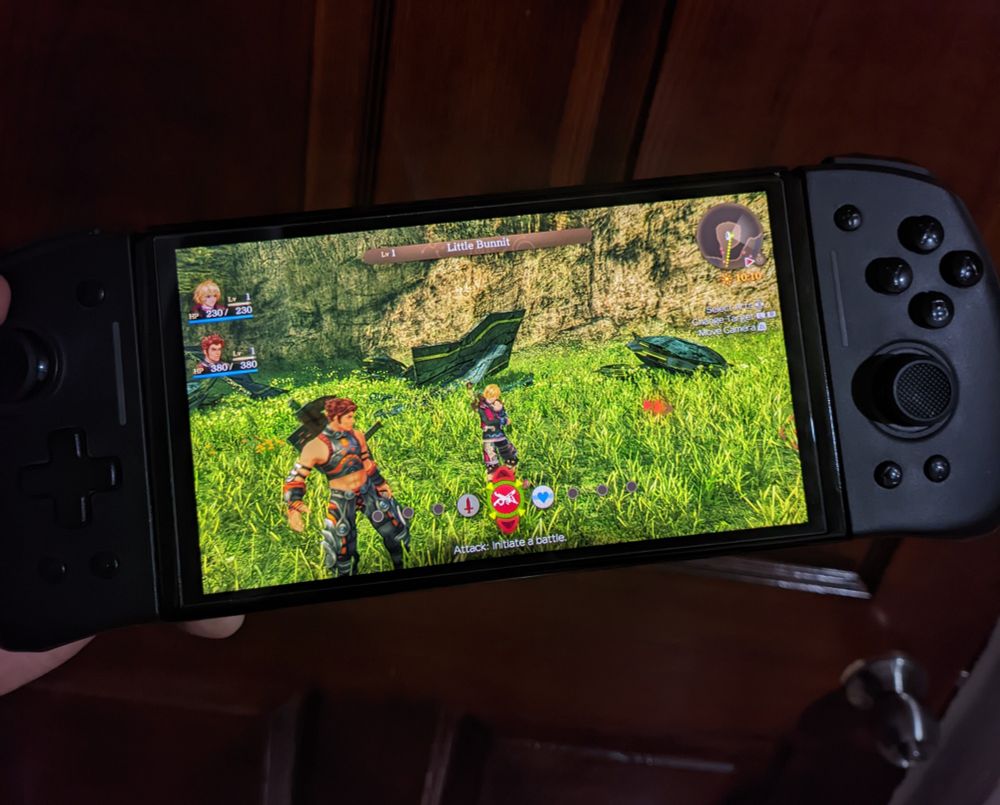 My switch playing XC1