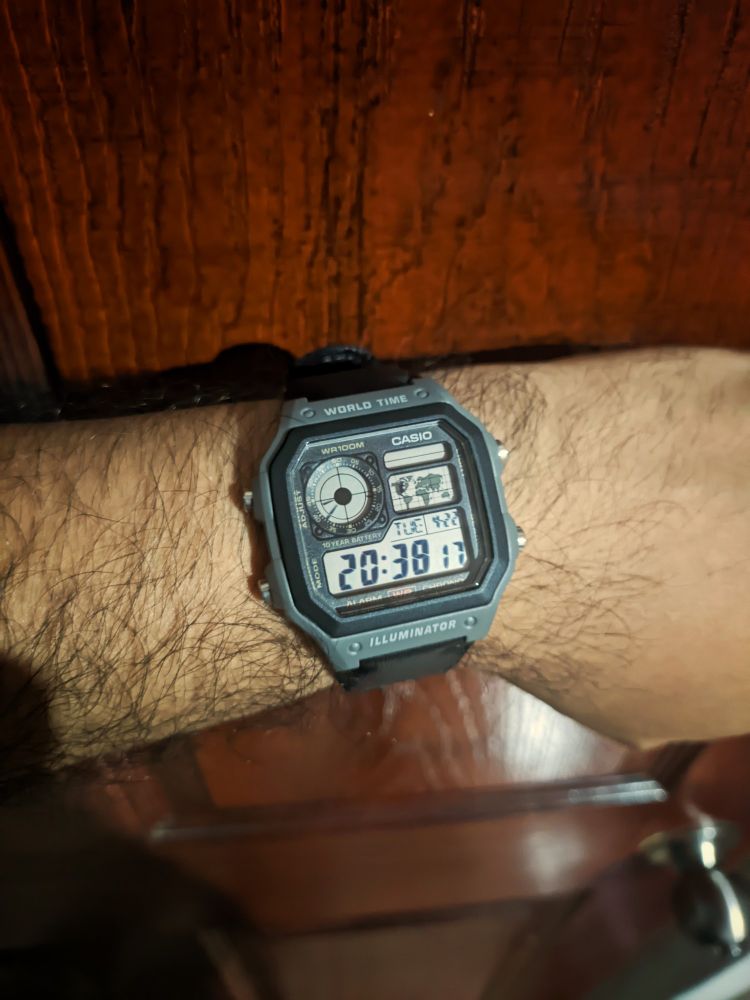 A watch on my wrist 