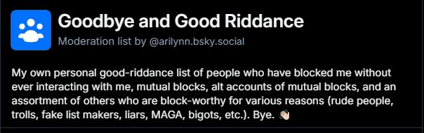 screenshot list https://bsky.app/profile/arilynn.bsky.social/lists/3lhh27bphir2p