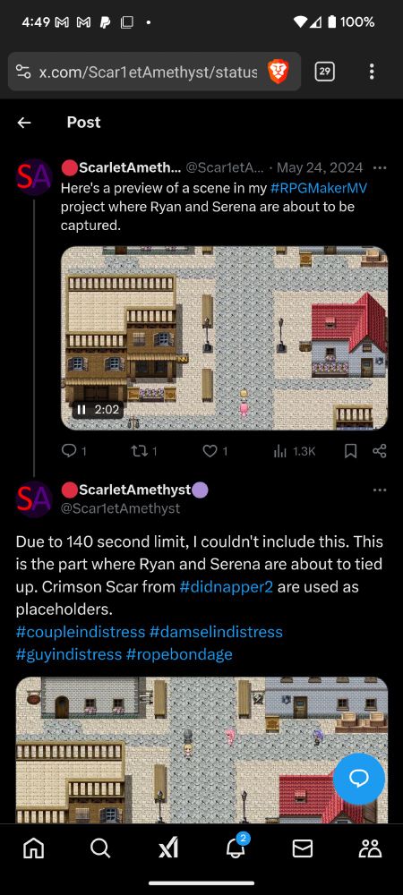 The Post when logged in showing the "parent" post.