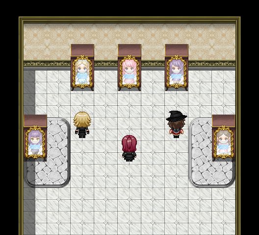 Rebecca and her friends (Felicity, Serena, Miranda, and Alyssa) are trapped in these special display cases to be displayed as trophies. The blue ropes are magic ropes. Part of Day 26 Display of Kinktober 2024.