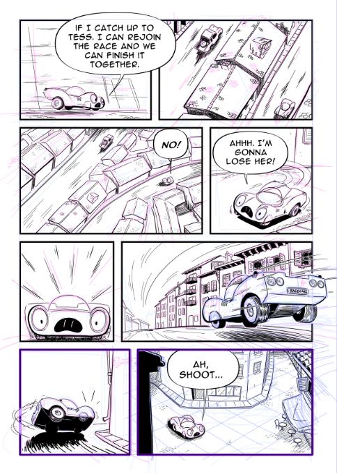 Worldracter Italy pg 5 ink over rough.