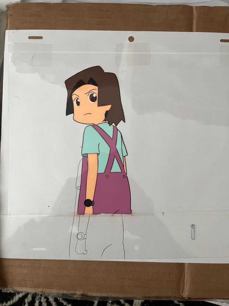 Animation cell of Arika from Medabots anime.