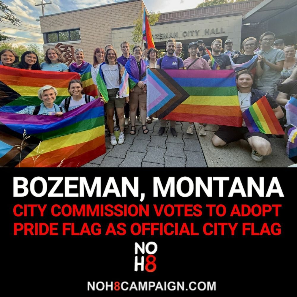 Bozeman, Montana city commission votes to adopt Pride flag as official city flag #NOH8 