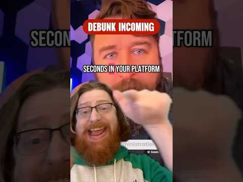 You aren’t debunking, in fact you are spreading it.