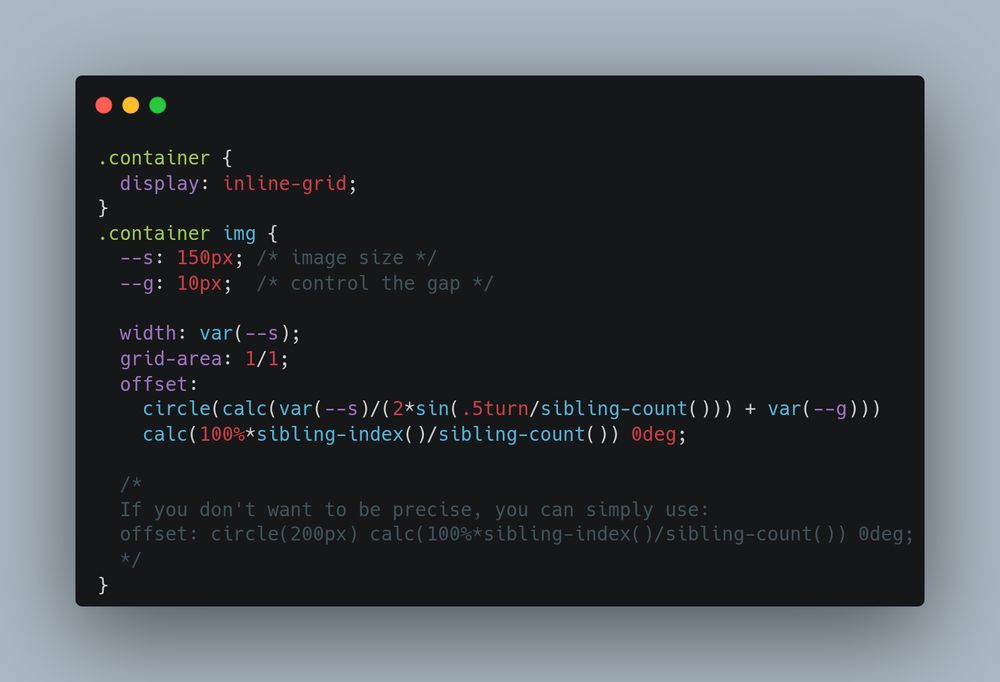 Overview of the CSS code from the linked post
