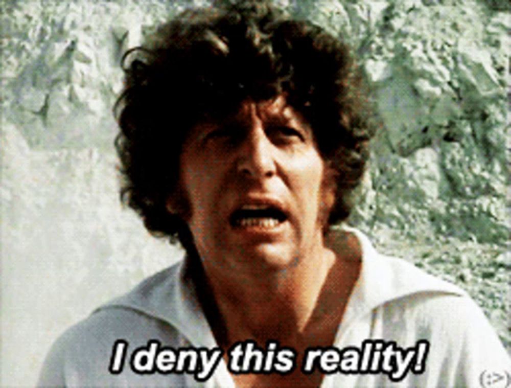 I Deny This Reality Fourth Doctor GIF