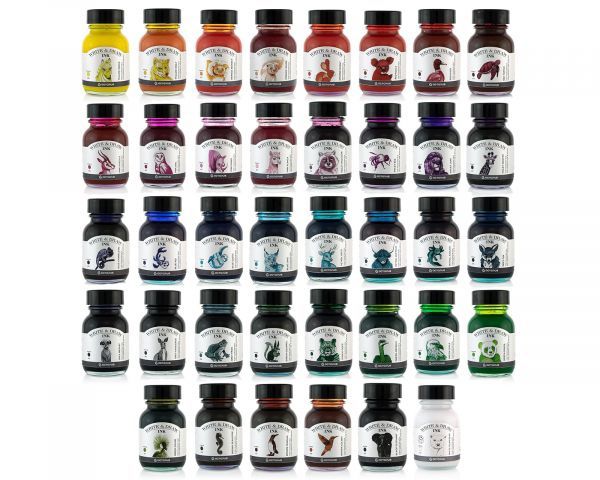 The collection of all inks from write and draw by octopus