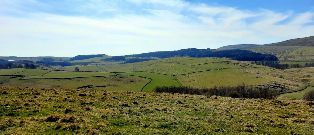 Photo of Derbyshire Peak District nezr the town of Buxton.