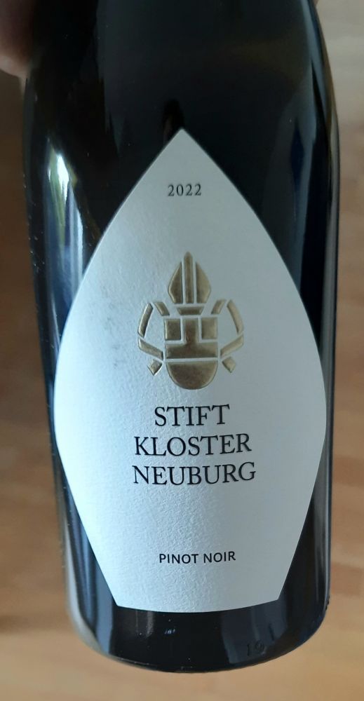 Bottle of Stift Kloster Neuburg pinot noir.