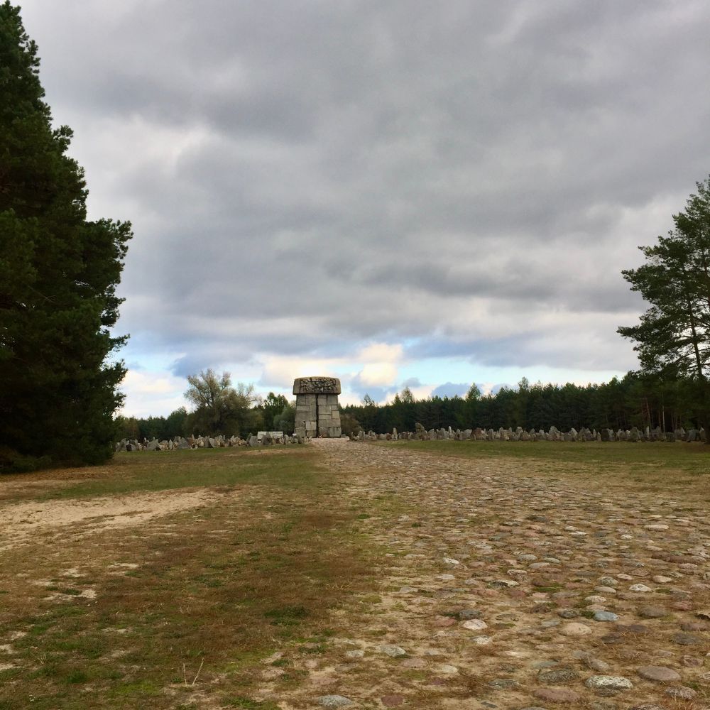 Photo du lieu où se situait le camp d’extermination nazi de Treblinka (Pologne)