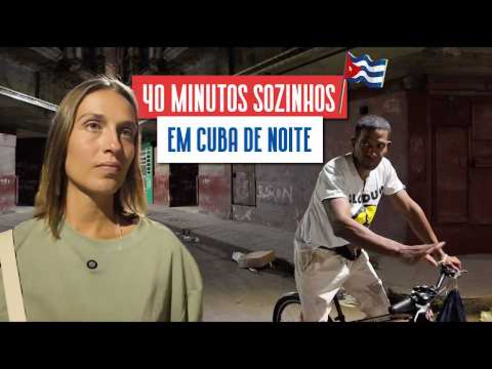 40min andando na ESCURIDÃO de Havana, CUBA!