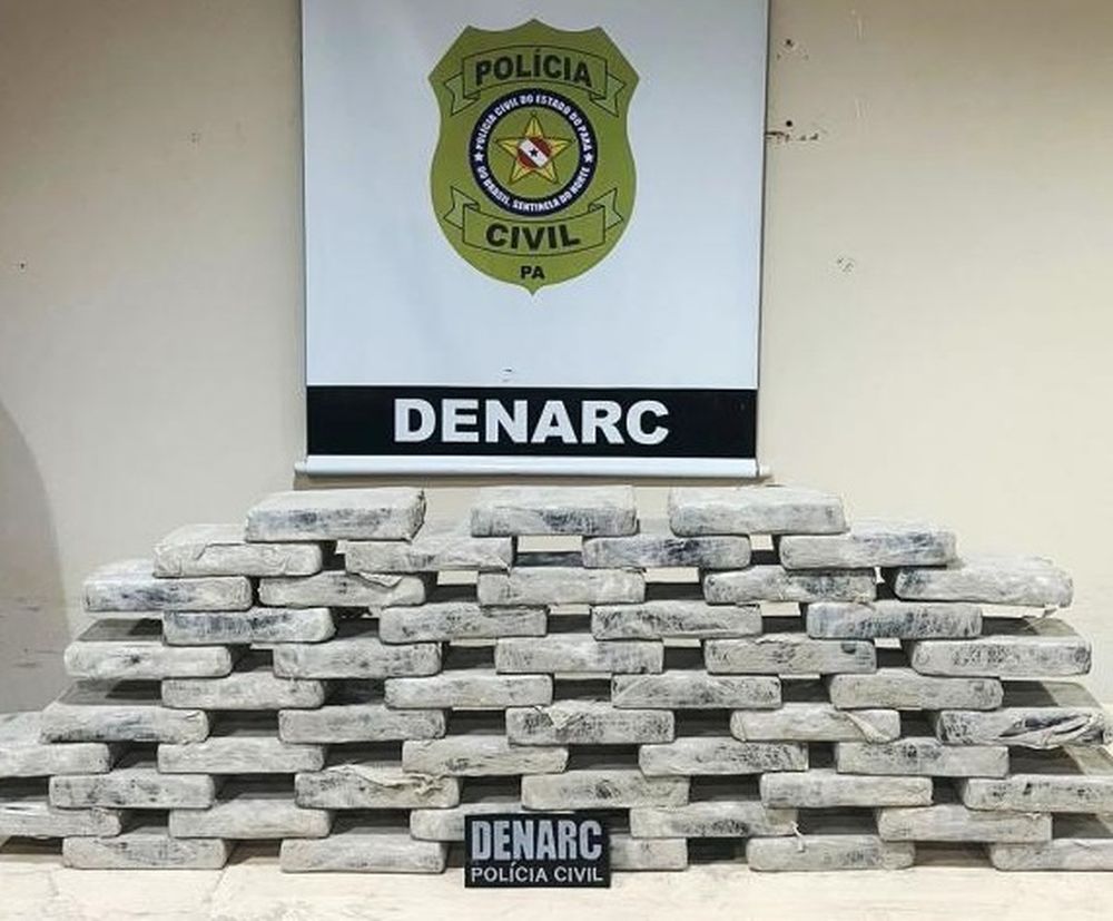 Homem é preso transportando 50 kg de cocaína escondidas dentro de sacos de cimento, em Castanhal