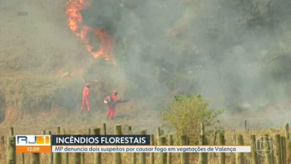 MPRJ denuncia dois homens por provocar incêndios na Serra dos Mascates e na Serra da Beleza, em Valença