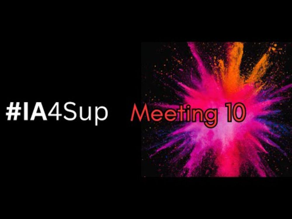 Webmeeting10  IA4Sup les infos de lIA
