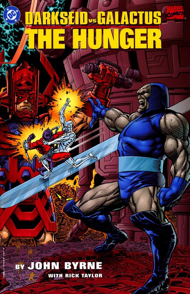 Cover of Darkseid vs. Galactus: The Hunger #1 by John Byrne