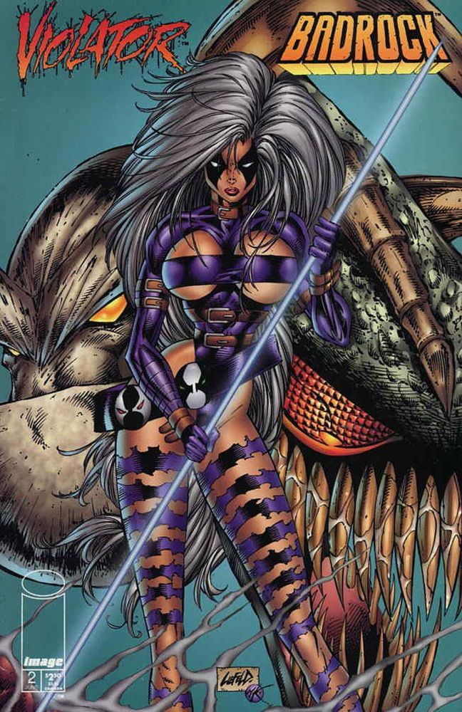 Cover of Violator vs. Badrock #2 by Rob Liefeld