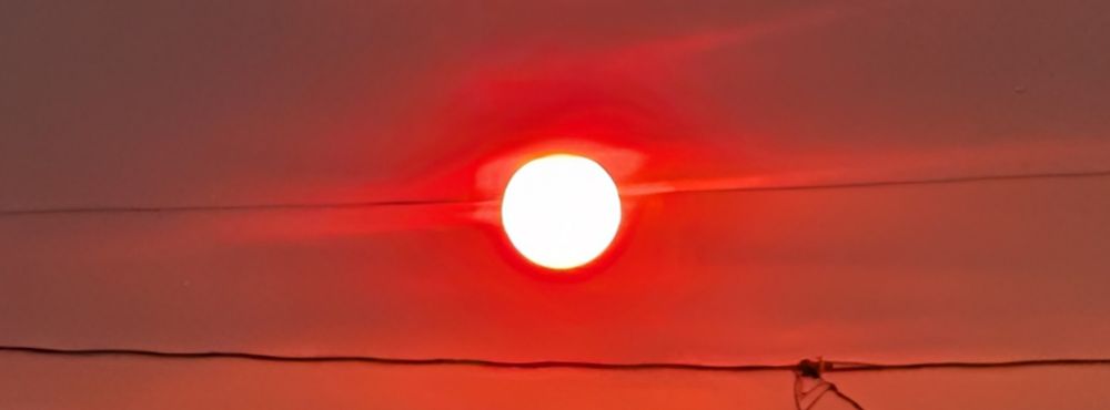 A blood red sunset 