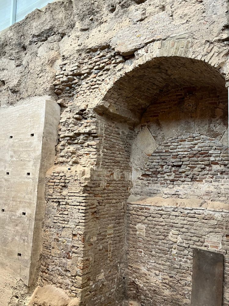 An ancient brick arch