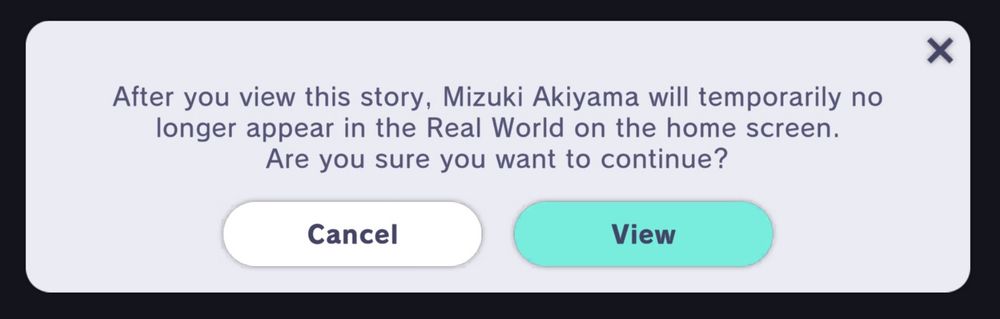 ensekai ver of "after you read this mizuki wont appear in the real world" warning