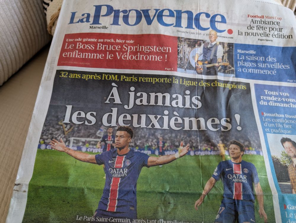 A jamais les deuxièmes, titre la Provence
