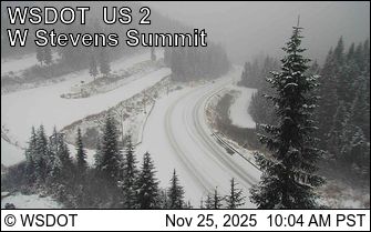 WSDOT camera of Stevens Pass 