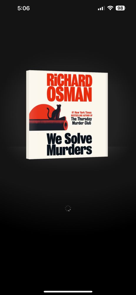 Picture of audiobook cover by Richard Osman we solve murders