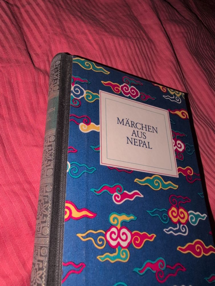 Bookcover: Märchen aus Nepal, collected and translated by Günther Unbescheid, ©Diederichs Verlag 1987