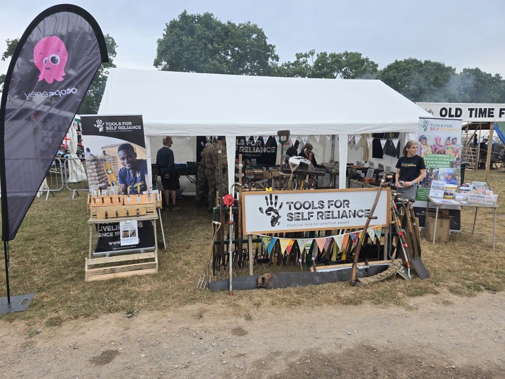 Our Tools for Self Reliance stand 