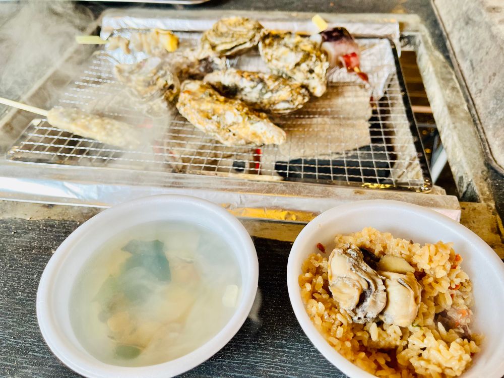 沢山の牡蠣料理