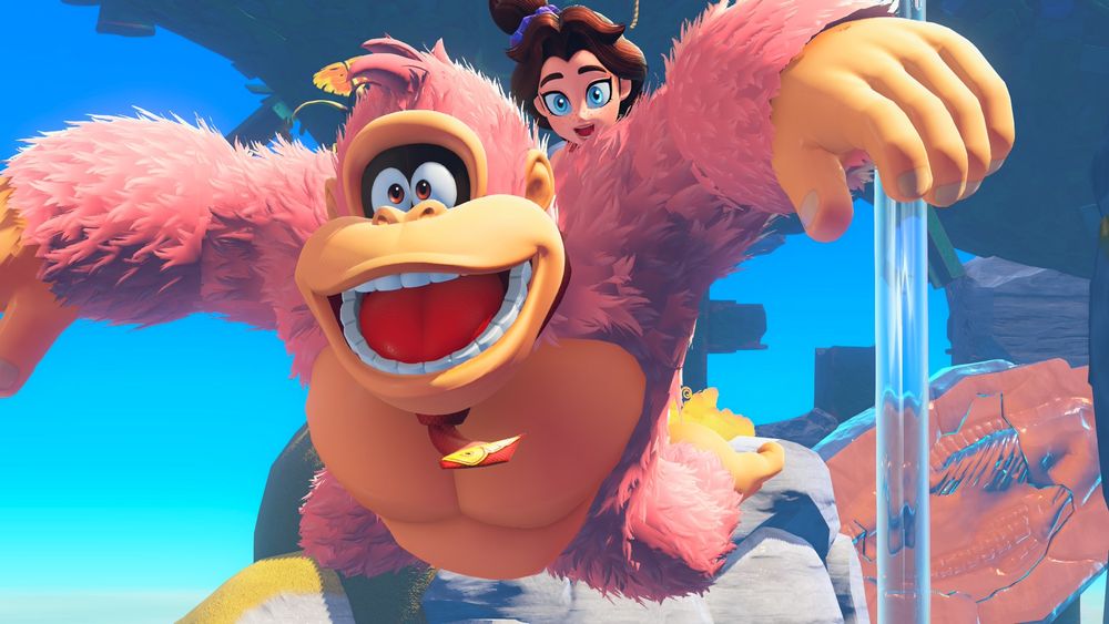 The outstanding Pink Donkey Kong from hit game Donkey Kong Bananza