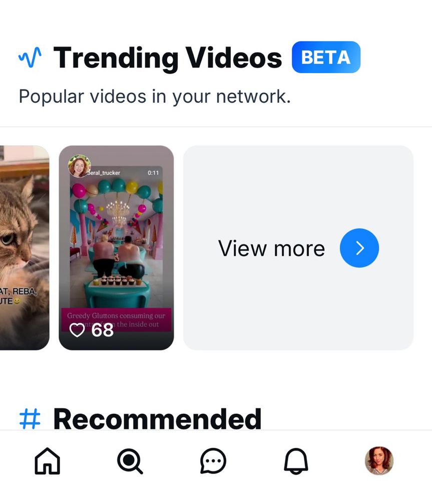 Trending videos on Bluesky