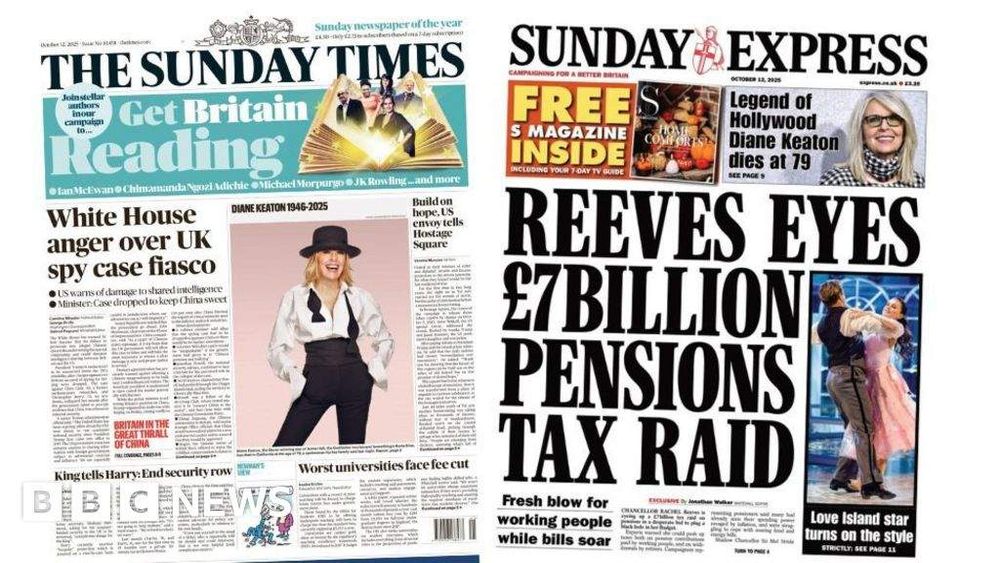 The Papers: 'White House anger over UK spy case' and 'Pensions tax raid'