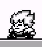 kid dracula gameboy crouching