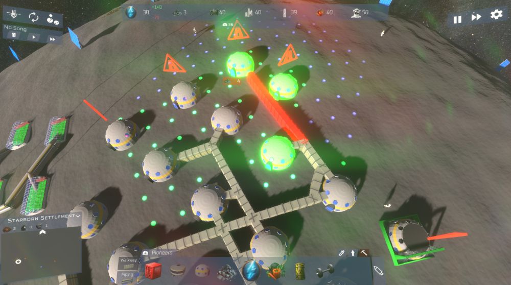 Building a street in Asteroid Colony now costs resources