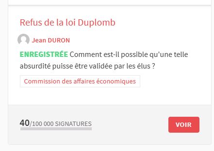 Refus de la loi Duplomb