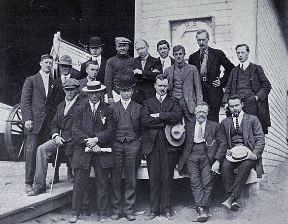 group picture of the scientific staff of the Canadian Arctic Expedition, Nome, AK 1913