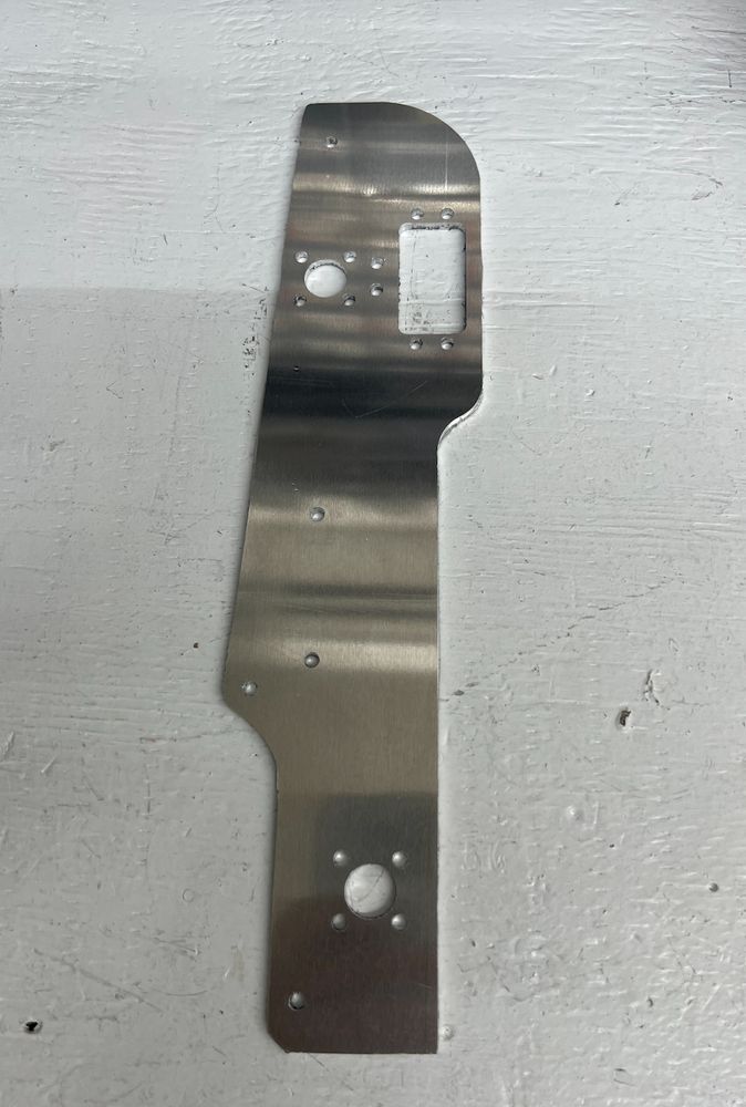 Aluminum robot part.