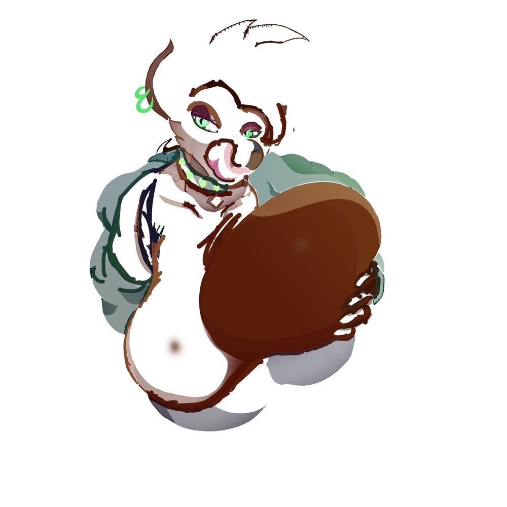 Behind Da scenes, for future reference, I'm going to lasso off the rest of the lineart shade before I just tap it once to slightly erase, no use making 6 extra layers and wasting space.