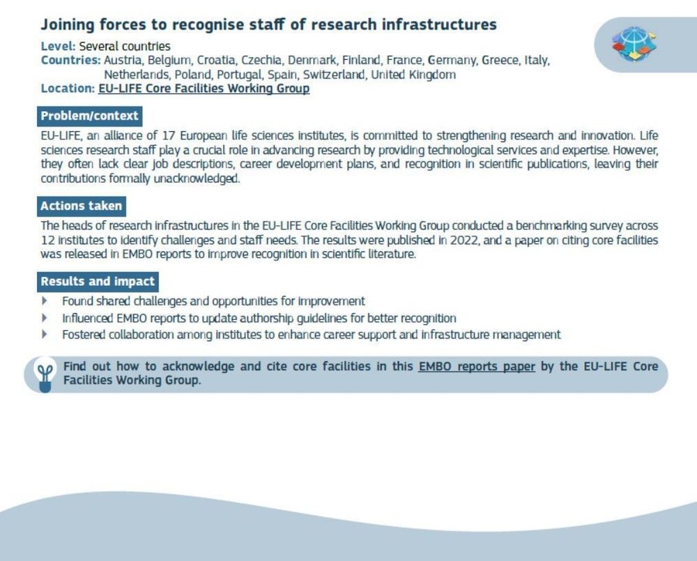 Joining forces to recognise staff of reserach infrastructures

European Commission: Directorate-General for Research and Innovation, Success stories from the research management community – A catalog of best practices and achievements, Publications Office of the European Union, 2025, https://data.europa.eu/doi/10.2777/7482920