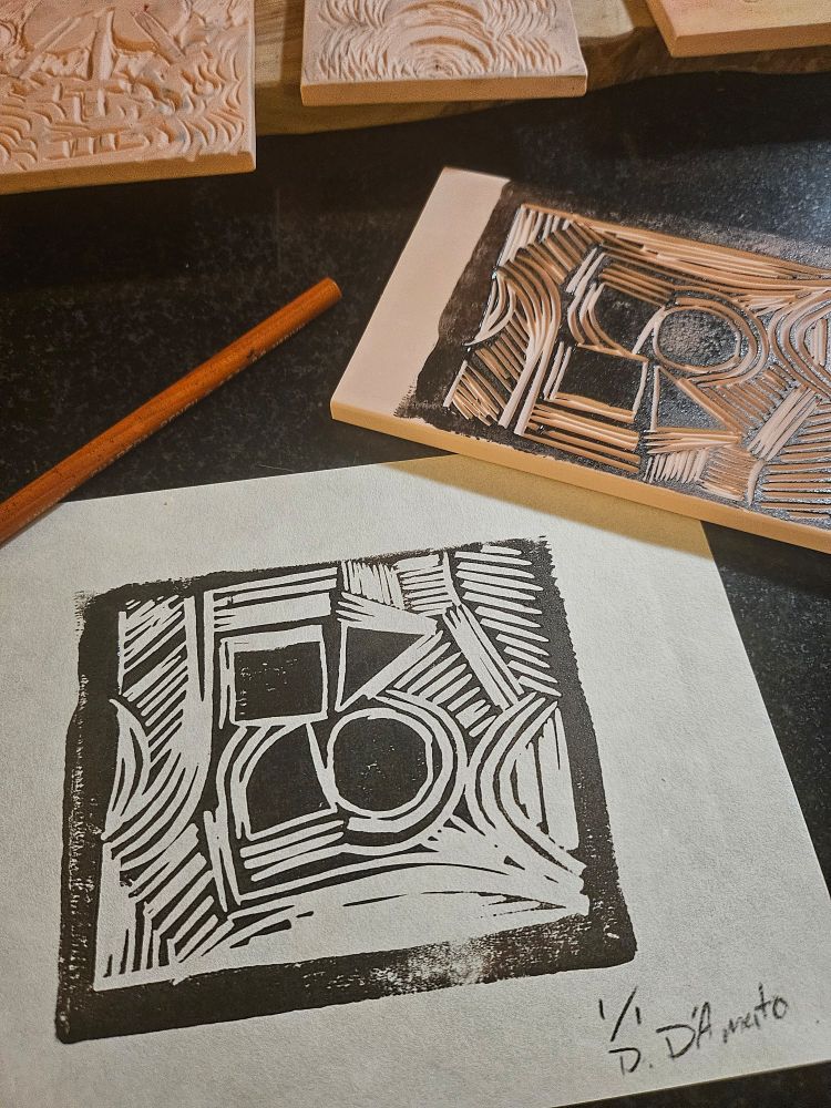 New zeroheight logo in linocut