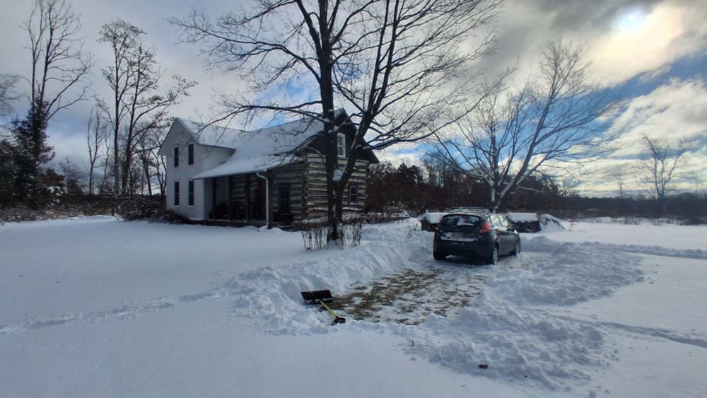 Our cabin built sometime around 1850s, with additions in 1960s and 2000s