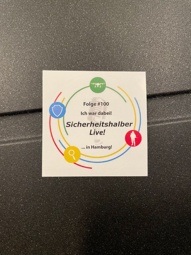 Aufkleber „Sicherheitshalber Live - ich war dabei.“