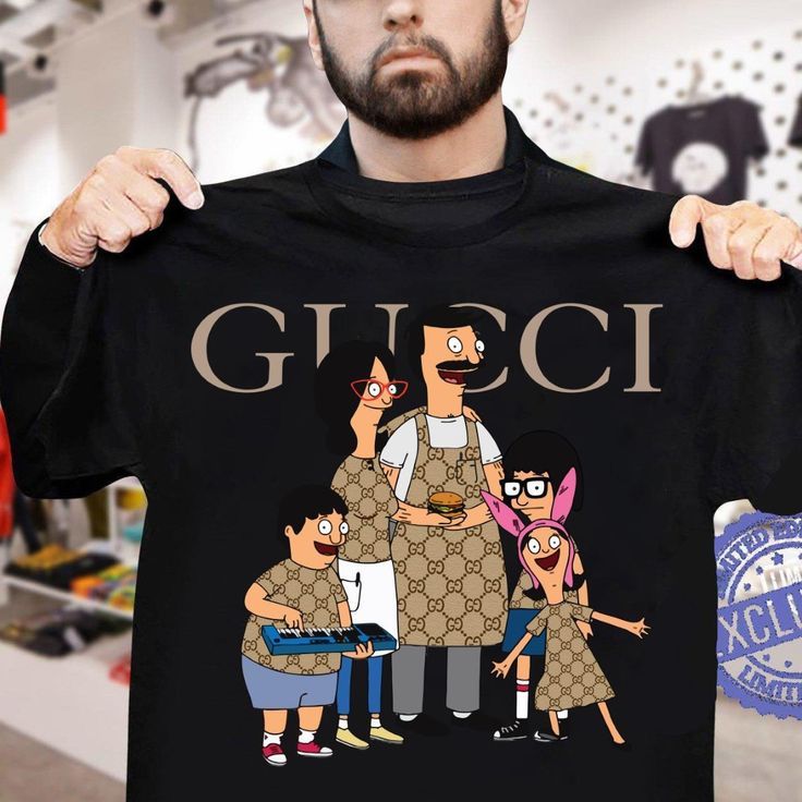 gucci bob's burgers t-shirt