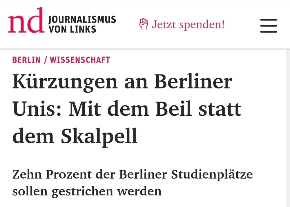 Screenshot des Artikels