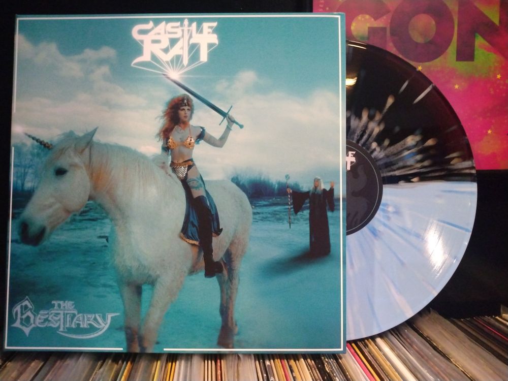 Castle Rat - The Bestiary on dark and light split vinyl.